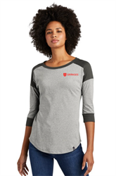 Image of New Era® Women's Heritage Blend 3/4-Sleeve Baseball Raglan Tee